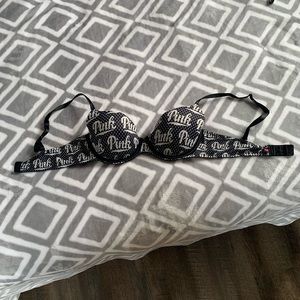 NOT FOR SALE*****   PINK T-Shirt Bra Graphic Print Size 34B